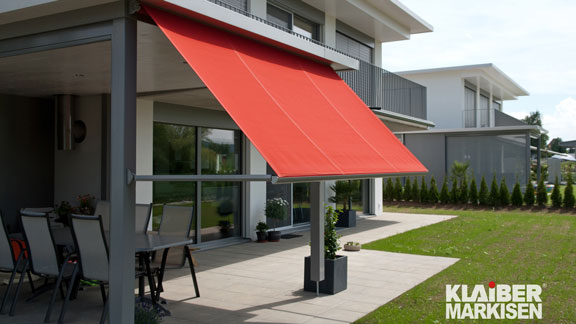 vergrößerte Ansicht Fassadenmarkise METRO S3110 | KLAIBER Sonnen- u. Wetterschutztechnik GmbH